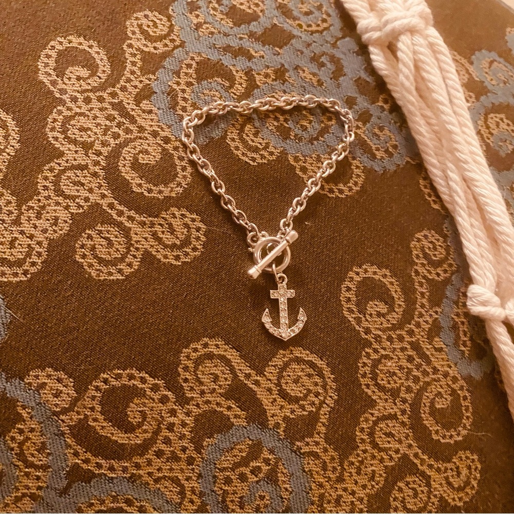 Silver Anchor Bracelet